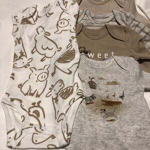 Carters long sleeve onesies package of 6.